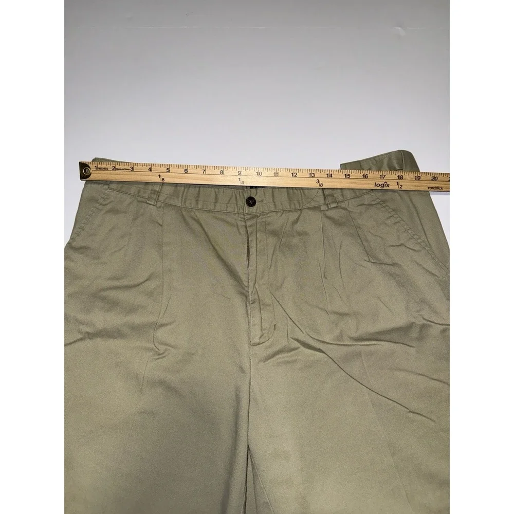 Bert Pulitzer Men 38 Chino Shorts Tan Casual Preppy Classic Fit Neutral Khaki